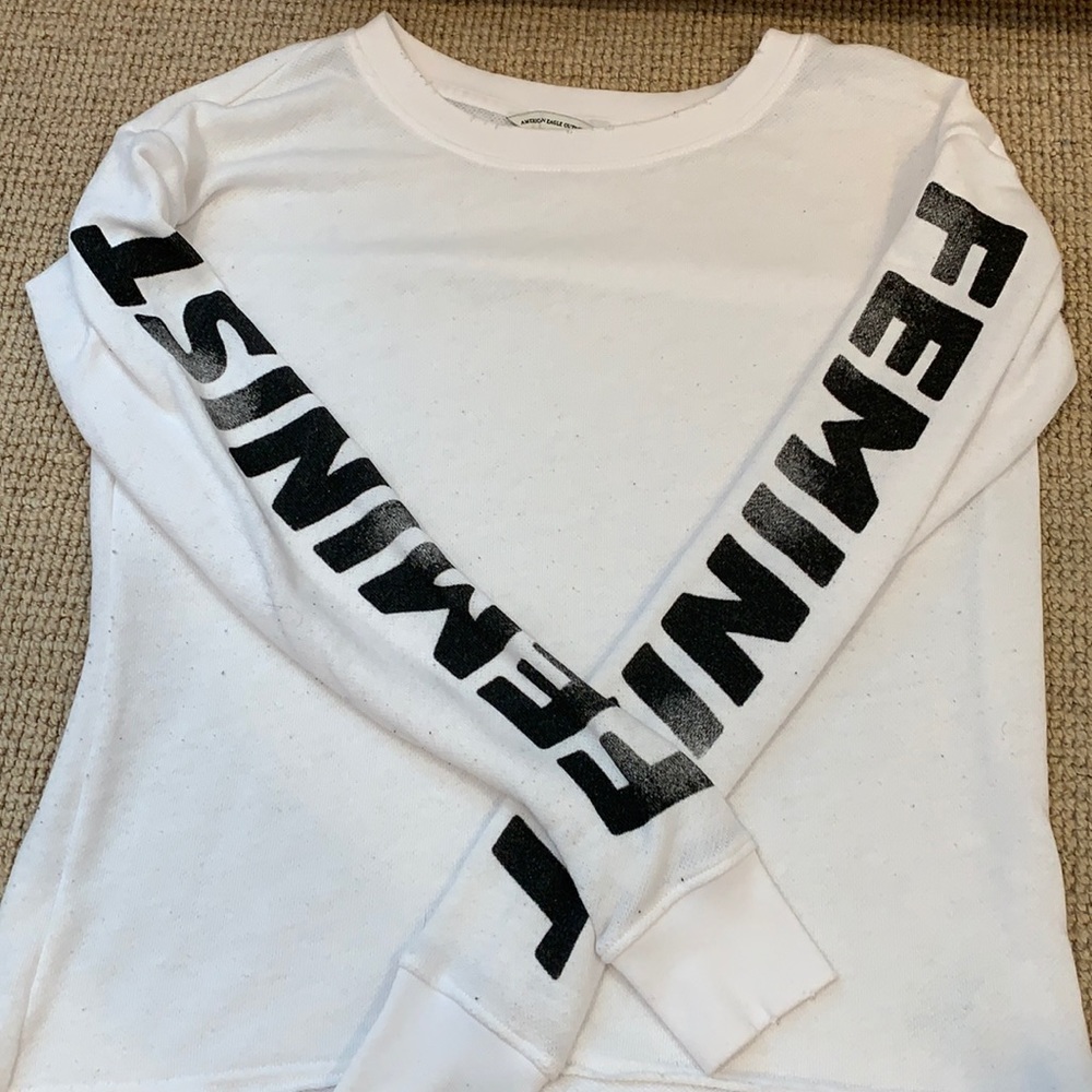 White shirt ‘feminist’